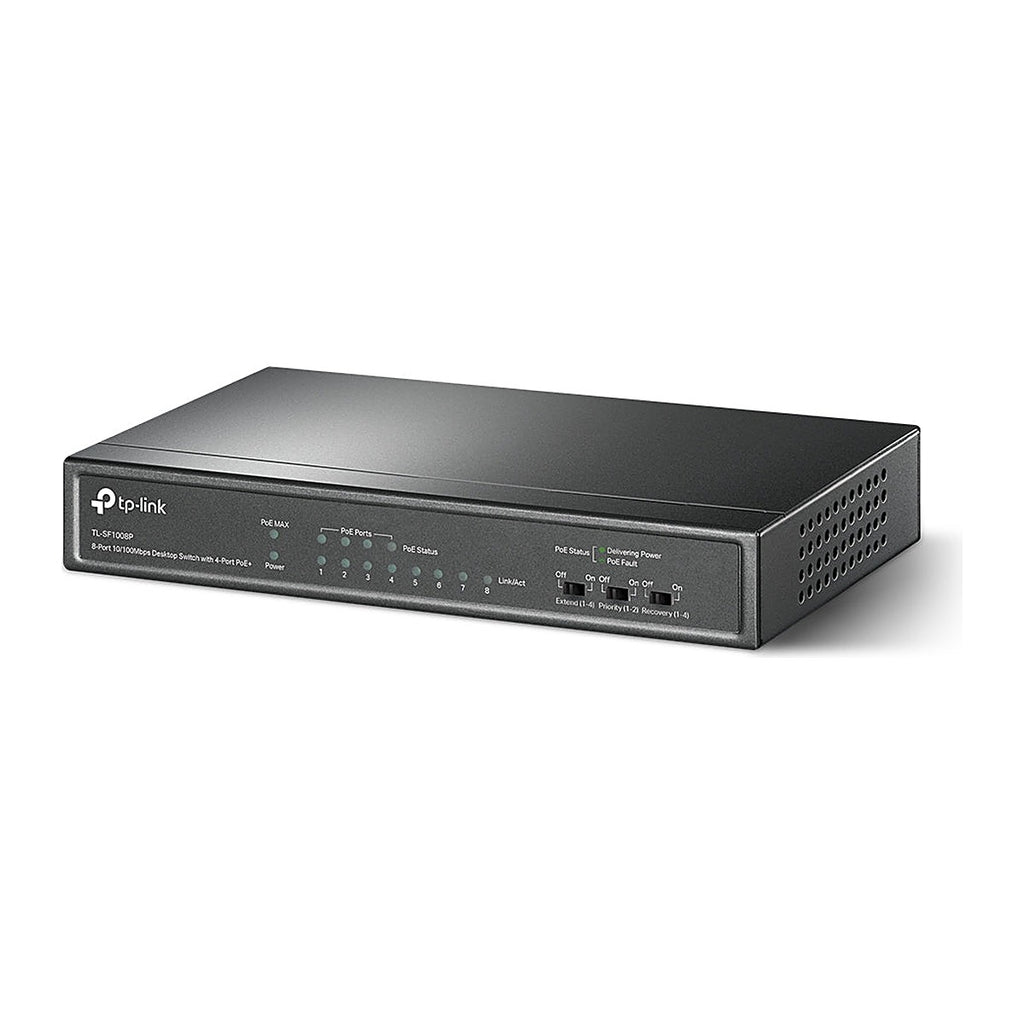TP-Link Switch PoE TL-SF1008P 8 Puertos 10/100 (4 PoE)
