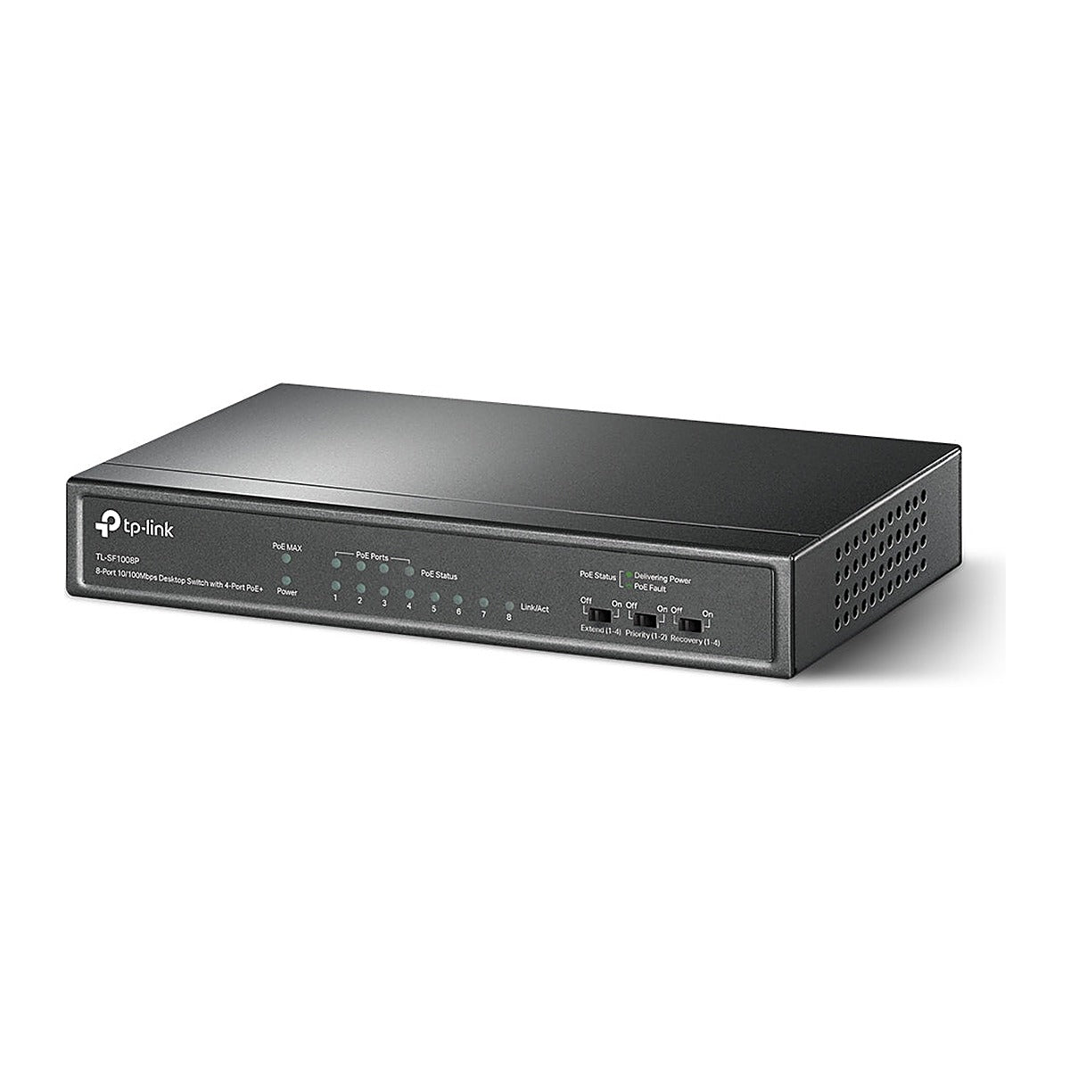 TP-Link Switch PoE TL-SF1008P 8 Puertos 10/100 (4 PoE)
