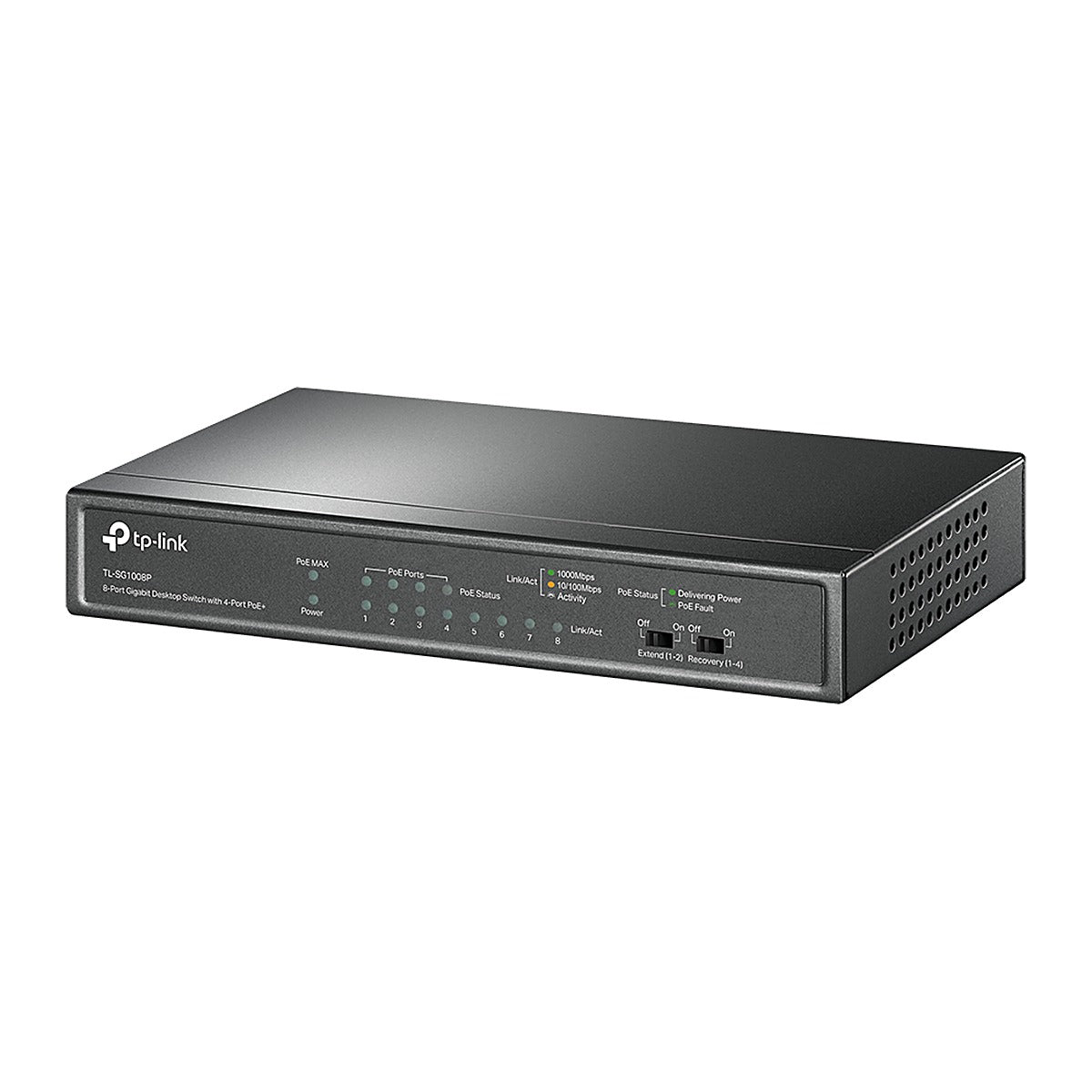 TP-Link Switch PoE+ TL-SG1008P 8 Puertos Gigabit (4 PoE+) 64 W