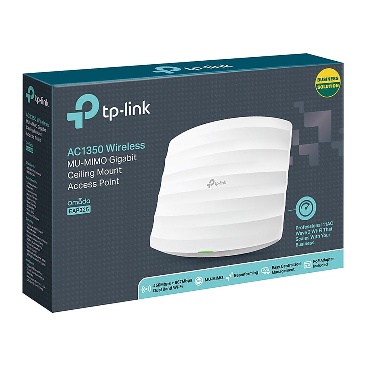 TP-Link Omada Punto de Acceso EAP225 AC1350 MU-MIMO Techo