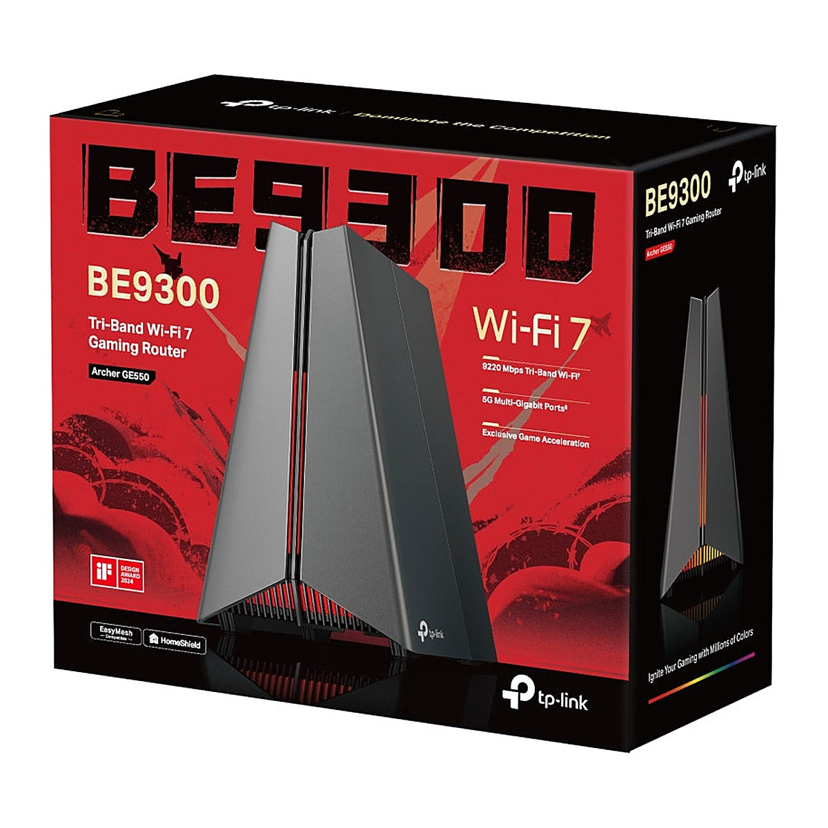 TP-Link Router Gaming Archer GE550 Wi-Fi 7 BE9300 Tribanda