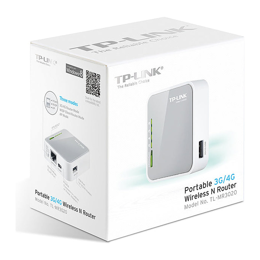 TP-Link Router de Viaje TL-MR3020 N150 3G/4G USB (versión EU)