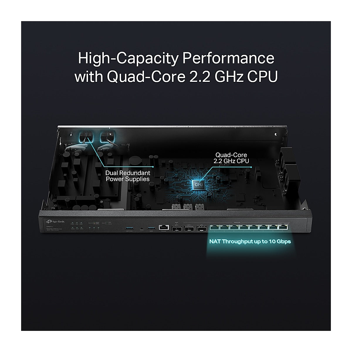 TP-Link Omada Router VPN ER8411 10G Multi-WAN