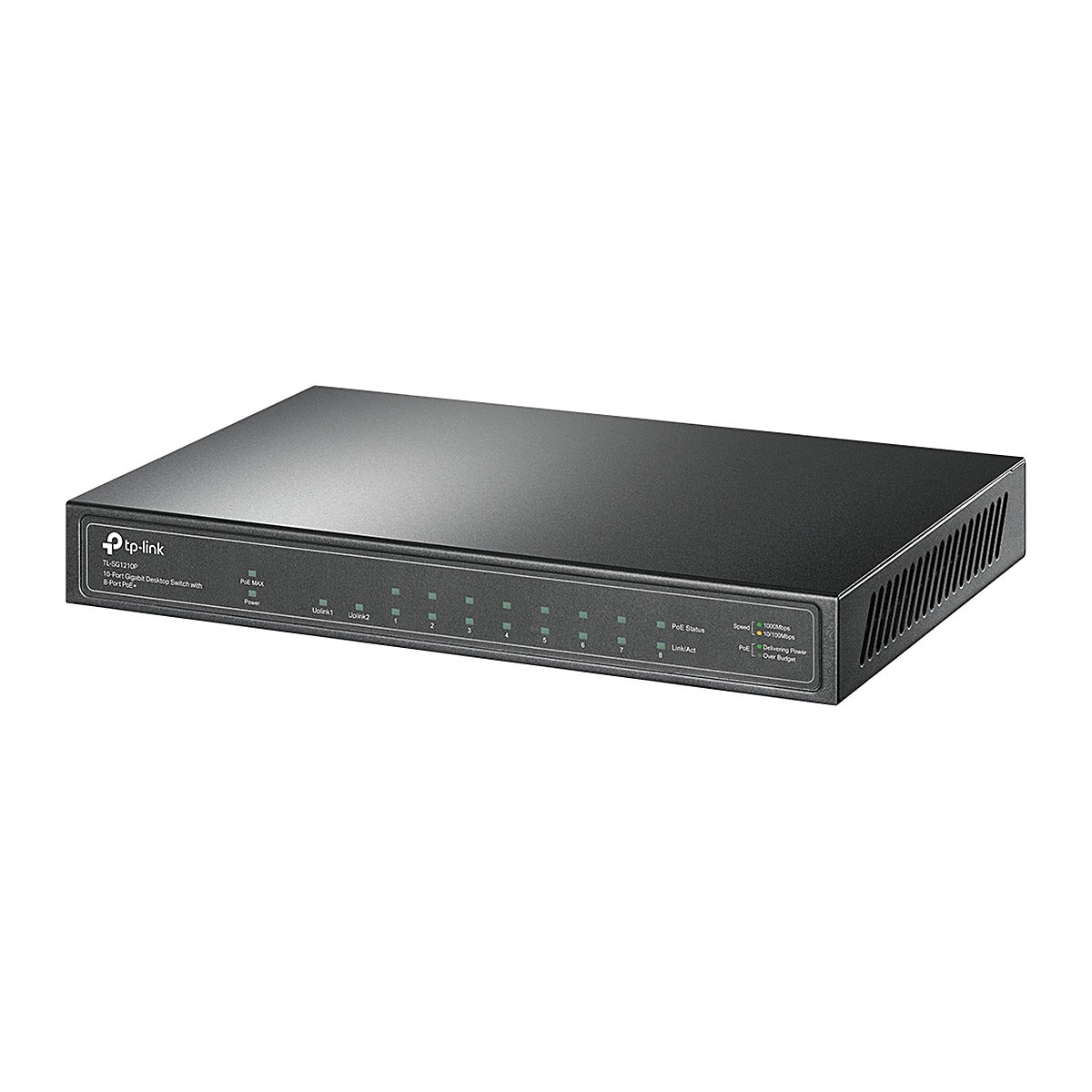 TP-Link Switch PoE+ TL-SG1210P 10 Puertos Gigabit (8 PoE+) + SFP