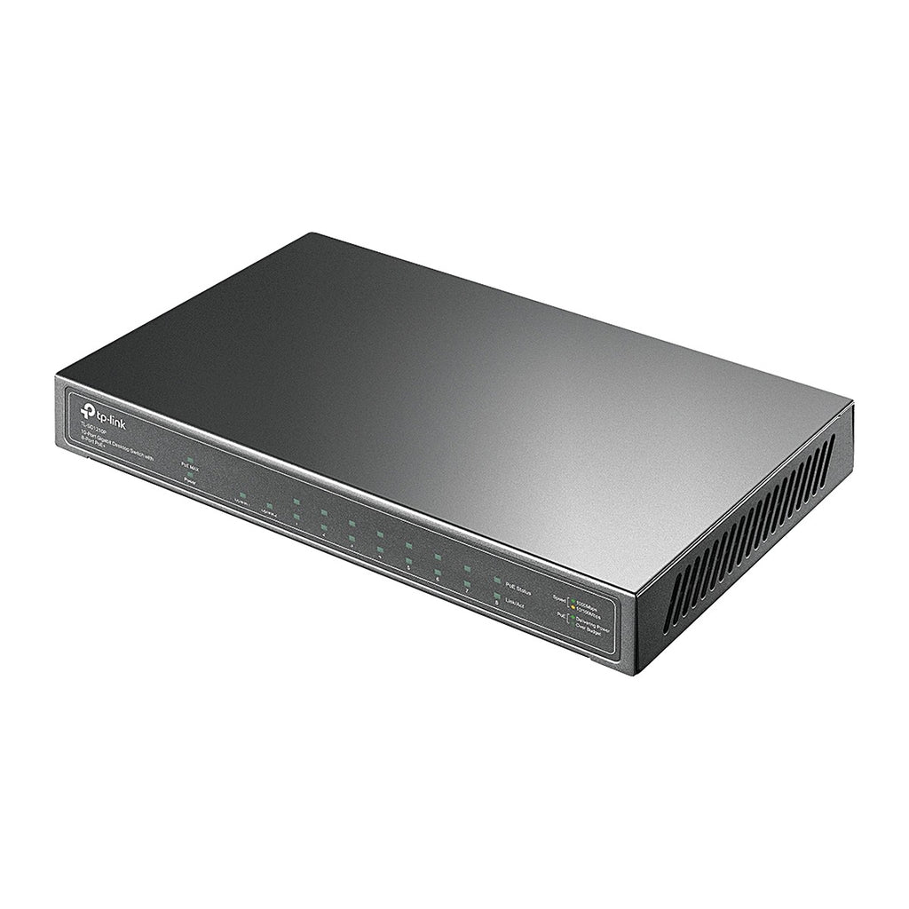 TP-Link Switch PoE+ TL-SG1210P 10 Puertos Gigabit (8 PoE+) + SFP