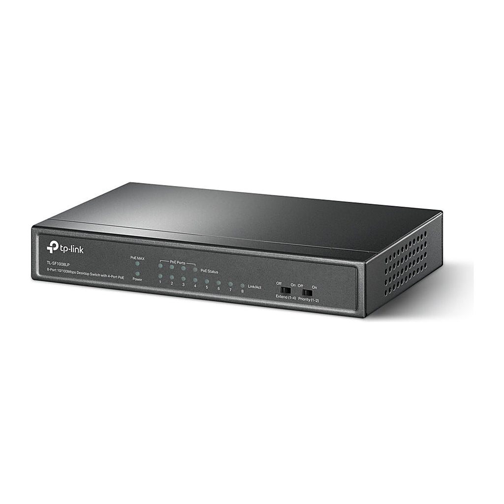 TP-Link Switch PoE TL-SF1008LP 8 Puertos 10/100 (4 PoE) 41 W