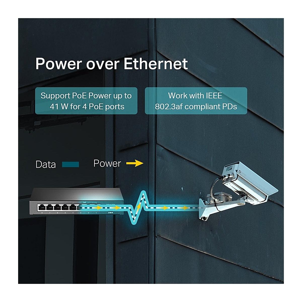 TP-Link Switch PoE TL-SF1008LP 8 Puertos 10/100 (4 PoE) 41 W