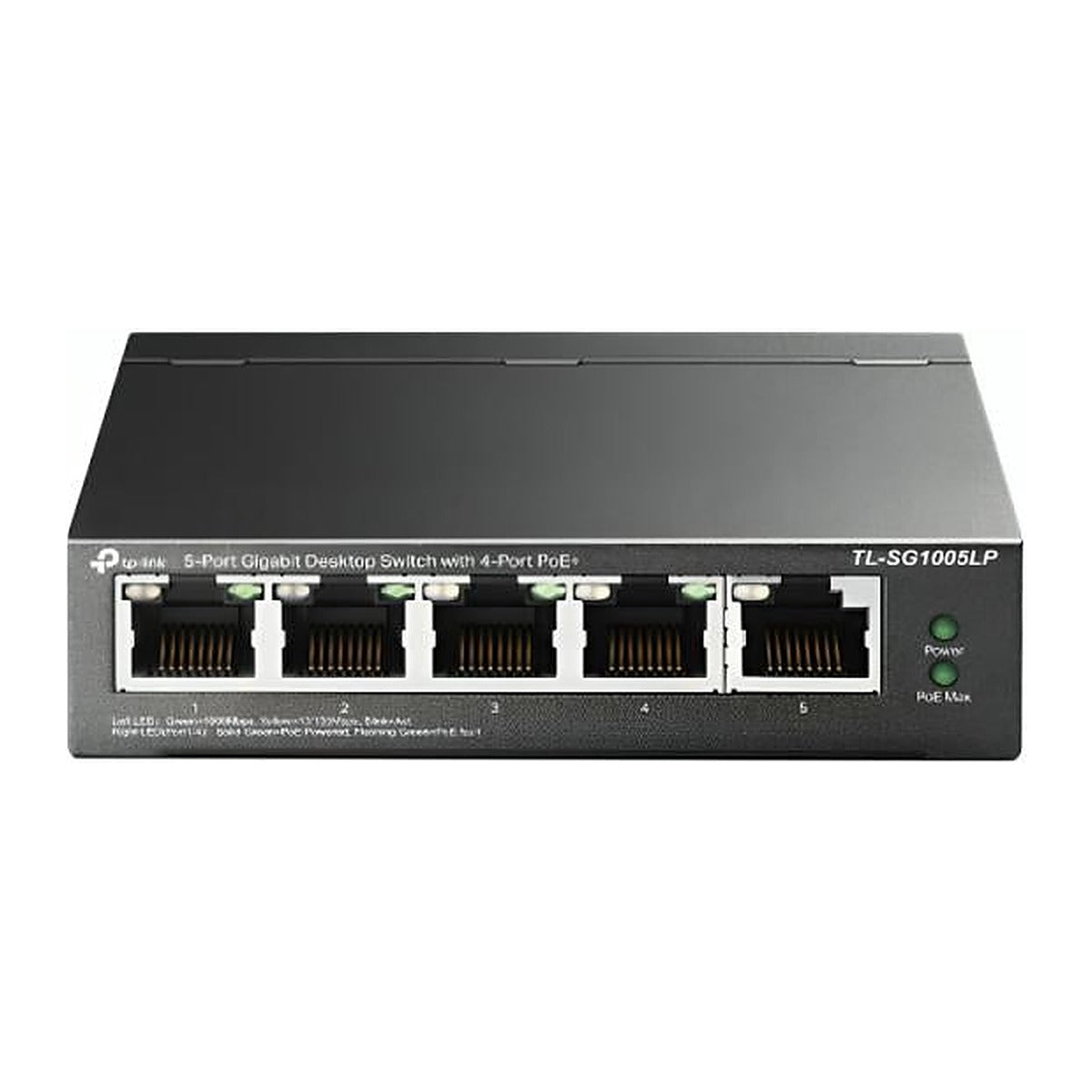 TP-Link Switch PoE TL-SG1005LP 5 Puertos Gigabit (4 PoE) 40 W