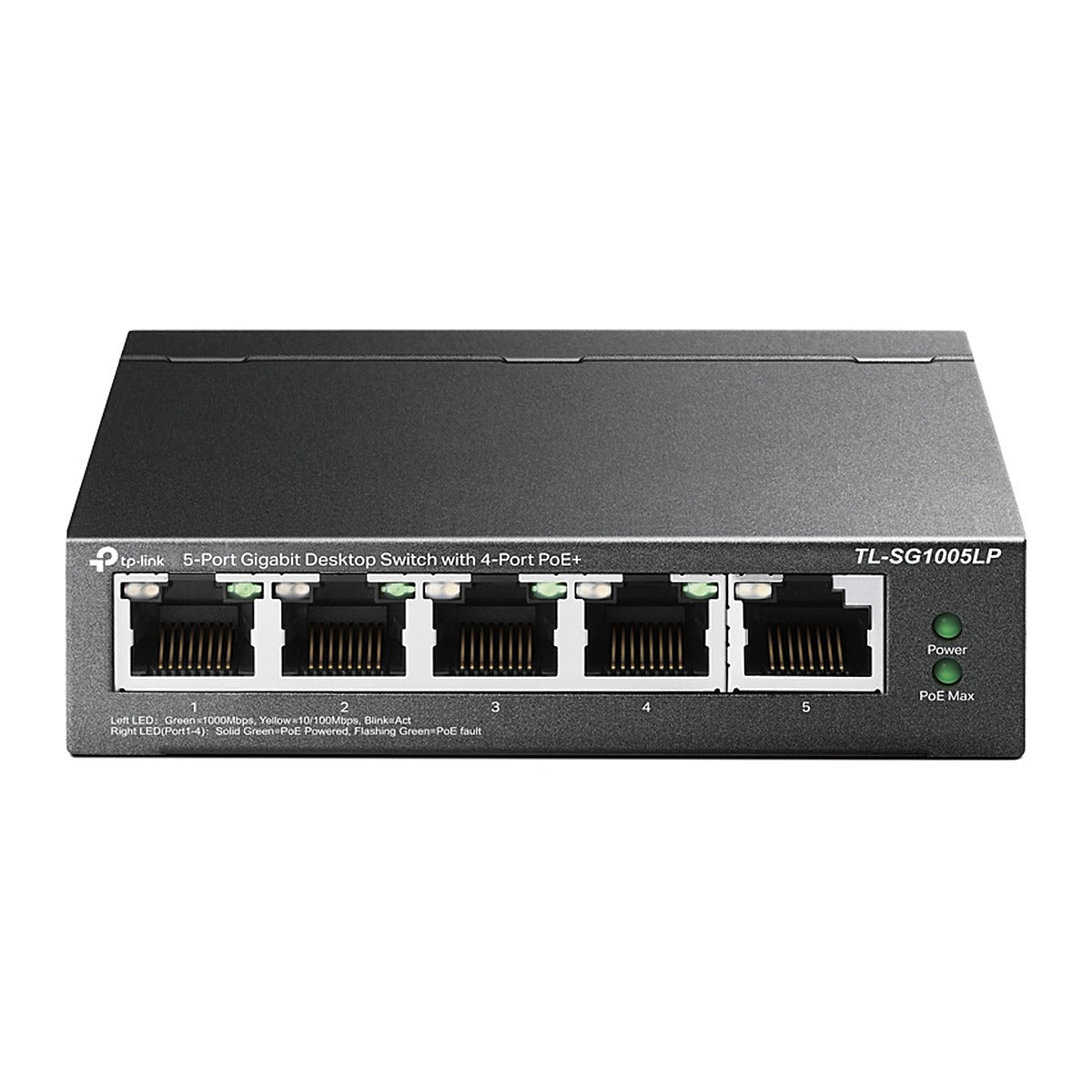 TP-Link Switch PoE TL-SG1005LP 5 Puertos Gigabit (4 PoE) 40 W