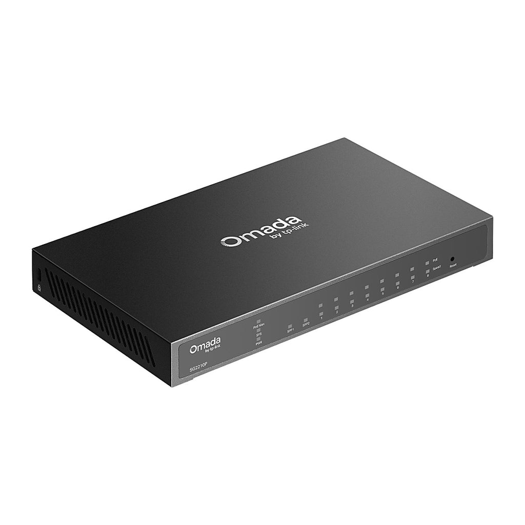 TP-Link Omada Switch PoE+ SG2210P 8 Puertos Gigabit + 2 SFP Administrable
