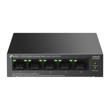 TP-Link Switch PoE+ LS105GP 5 Puertos Gigabit (4 PoE+) 65 W