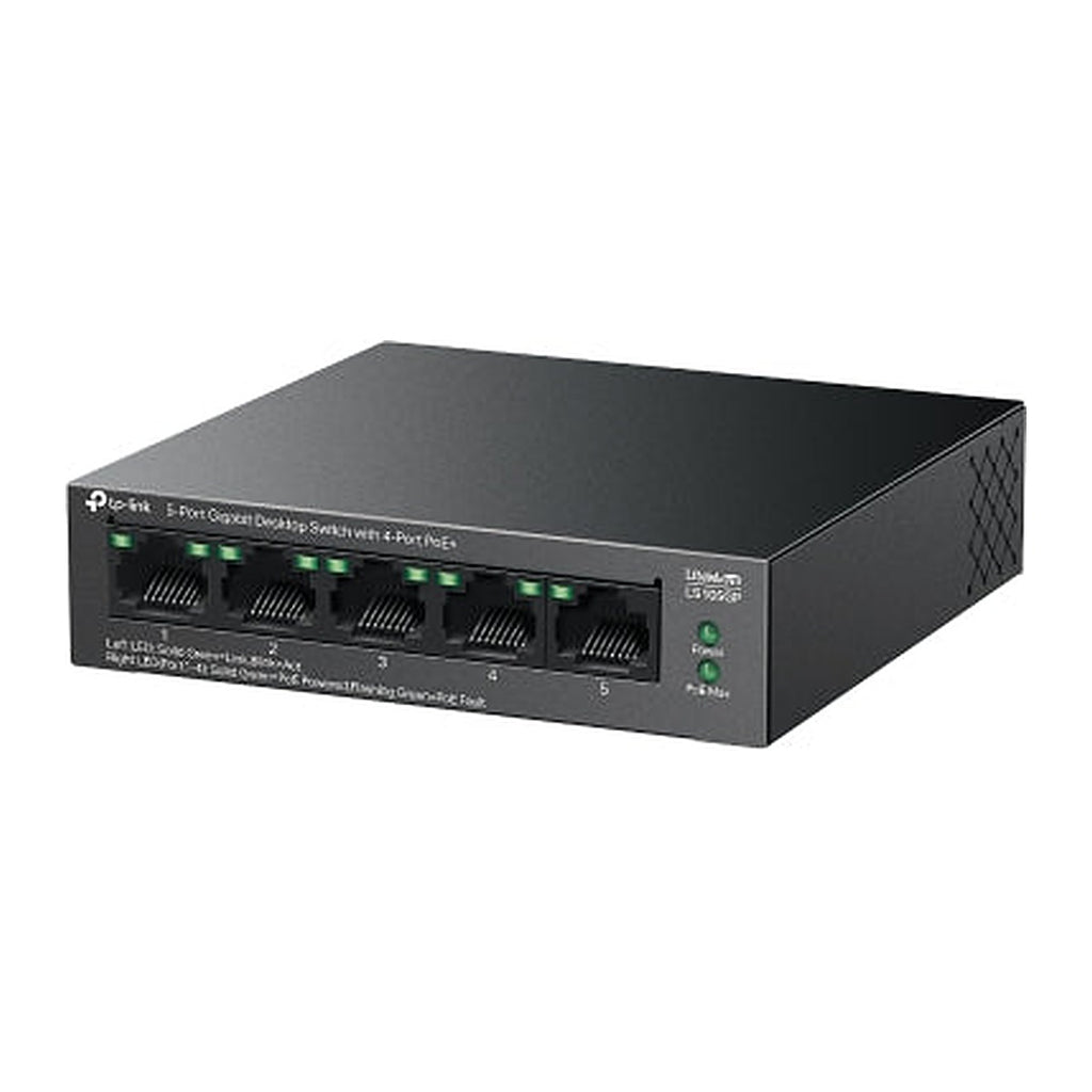 TP-Link Switch PoE+ LS105GP 5 Puertos Gigabit (4 PoE+) 65 W