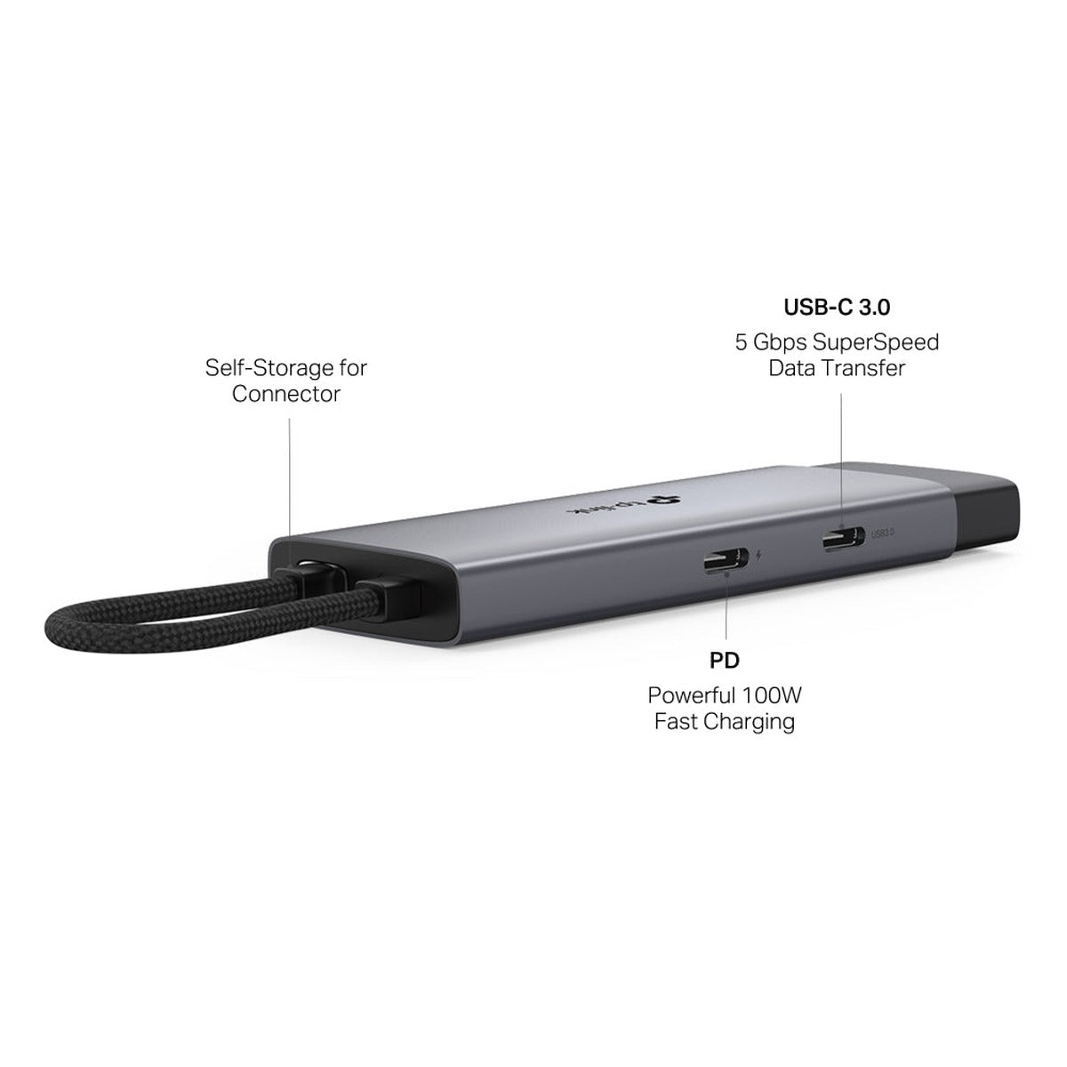 TP-Link Hub USB-C 5 en 1 HDMI 4K y PD 100W UH5020C