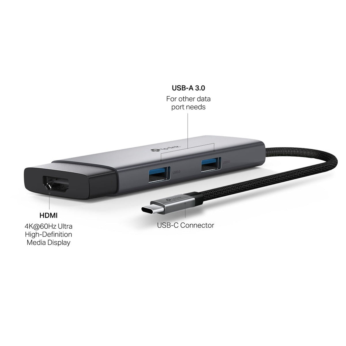 TP-Link Hub USB-C 5 en 1 HDMI 4K y PD 100W UH5020C