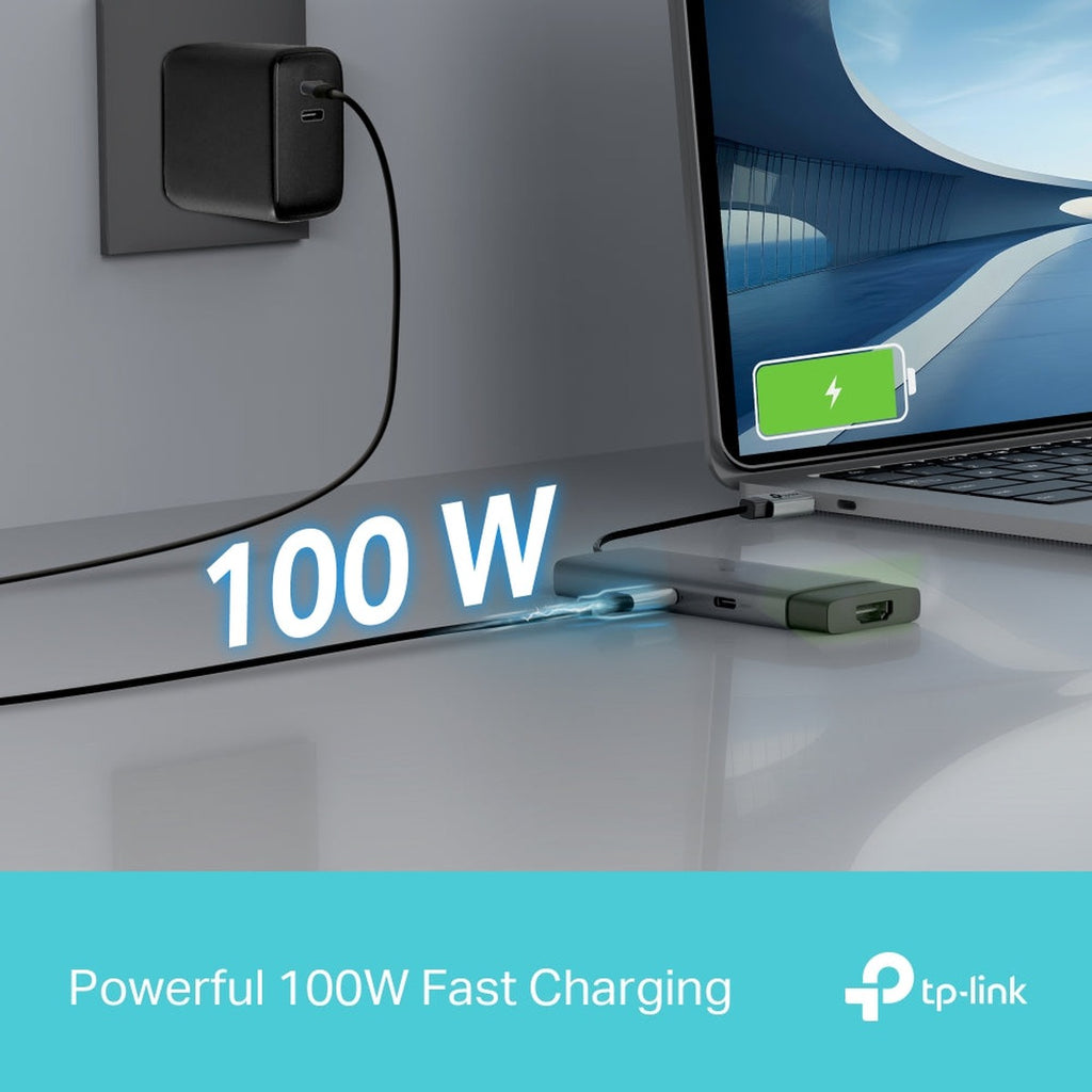 TP-Link Hub USB-C 5 en 1 HDMI 4K y PD 100W UH5020C