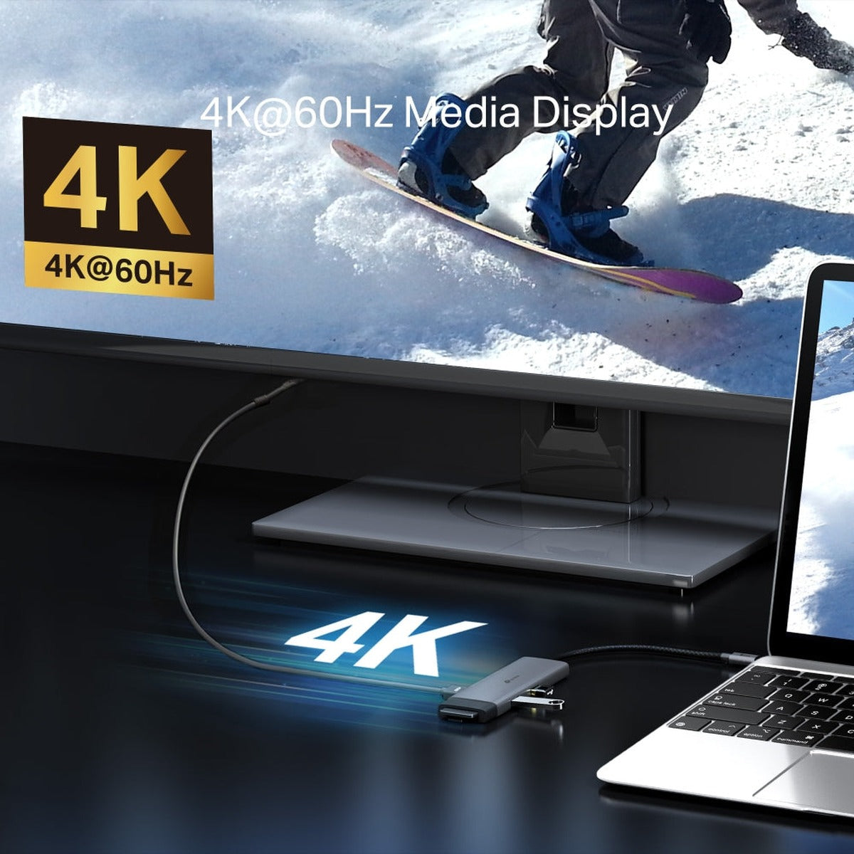 TP-Link Hub USB-C 7 en 1 HDMI 4K, SD/microSD y PD 100W UH7020C