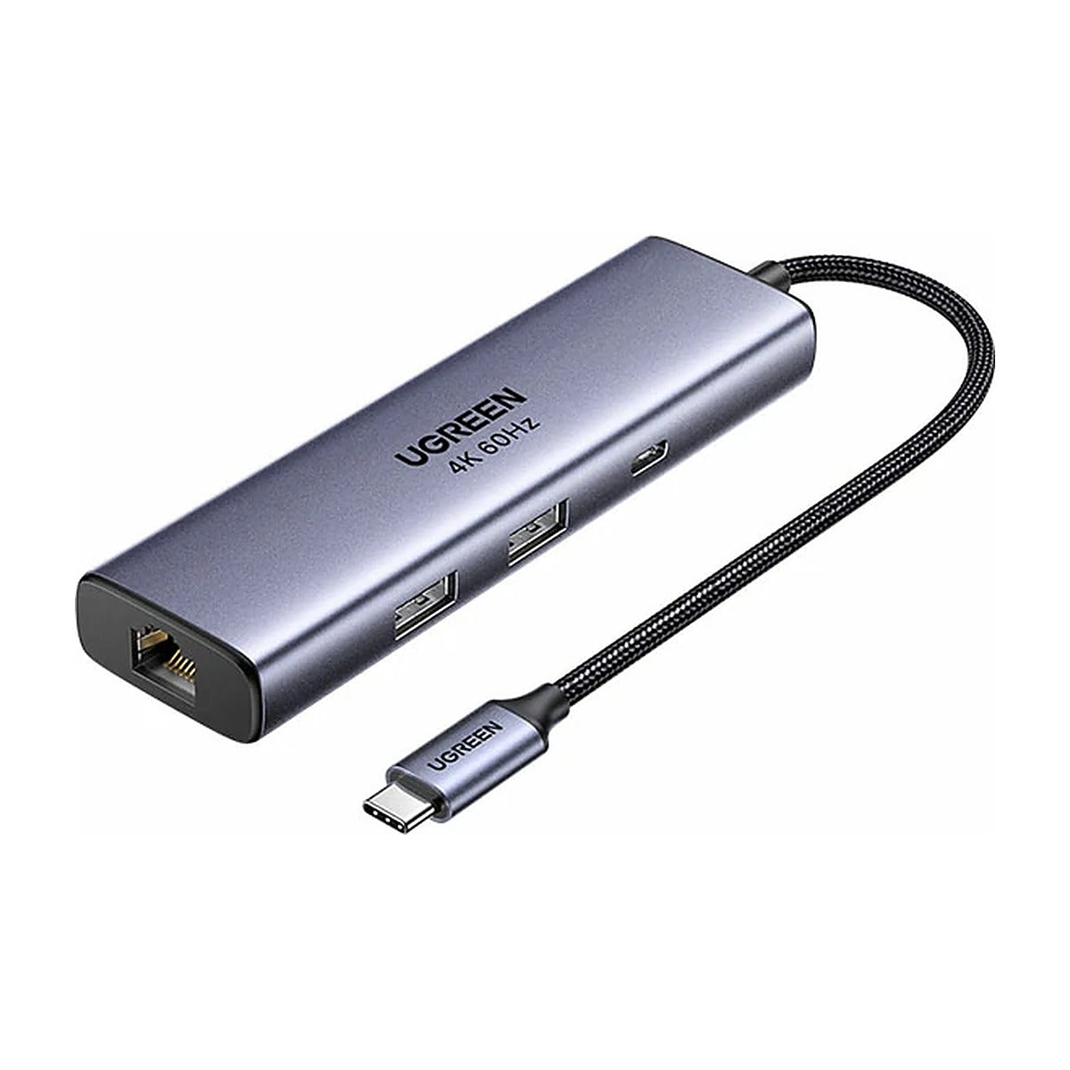 Ugreen Hub USB-C 6 en 1 DisplayPort 4K, Ethernet y PD 100W CM512